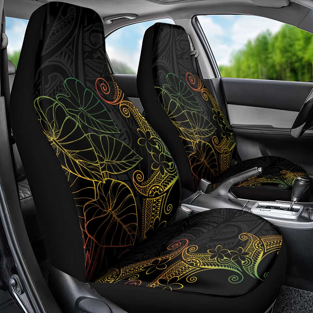 Aloha Hawaii Kalo Car Seat Cover Reggae Taro Polynesian Pattern - Polynesian Pride