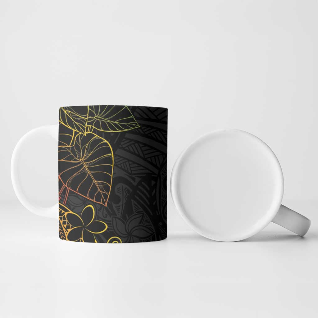 Aloha Hawaii Kalo Ceramic Mug Reggae Taro Polynesian Pattern LT14 - Polynesian Pride