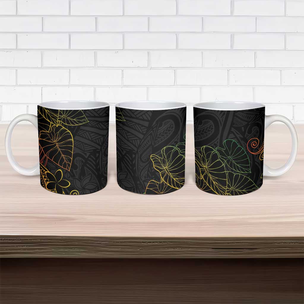 Aloha Hawaii Kalo Ceramic Mug Reggae Taro Polynesian Pattern LT14 - Polynesian Pride