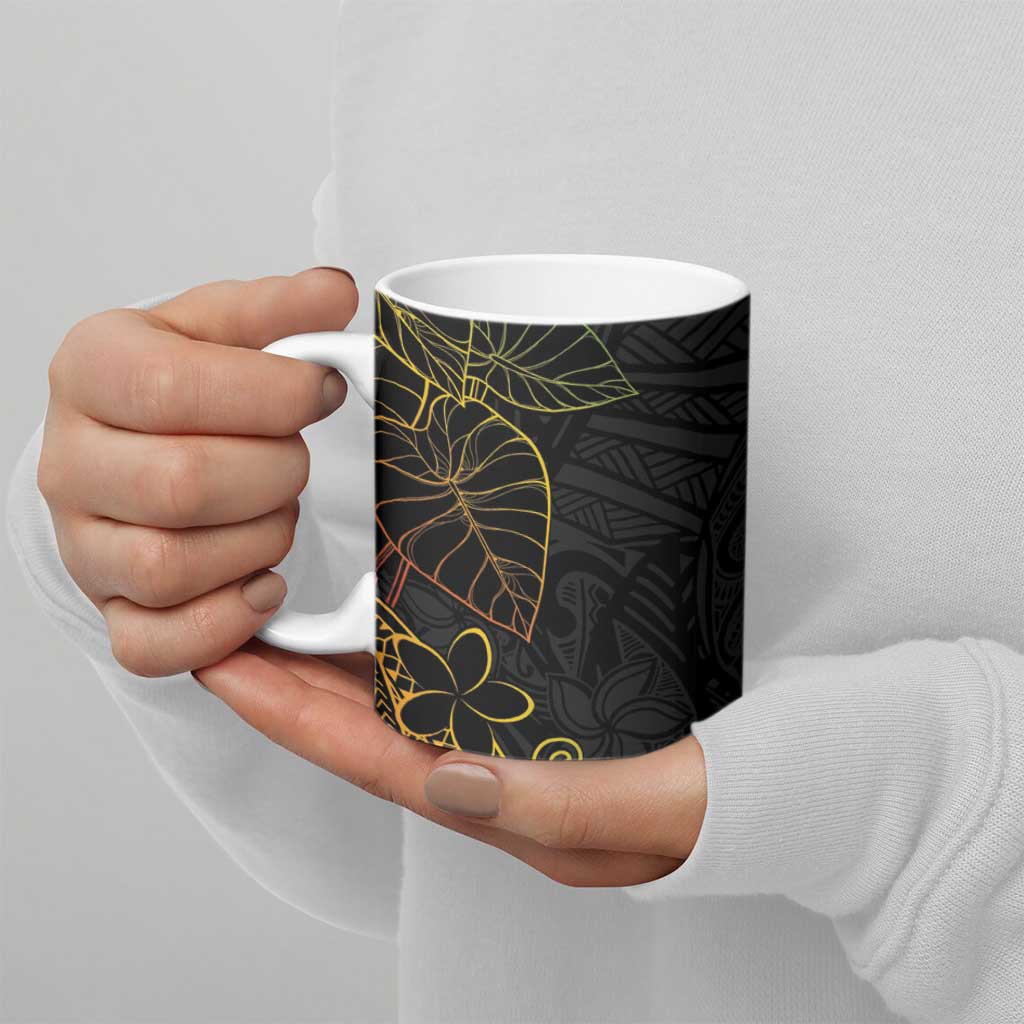Aloha Hawaii Kalo Ceramic Mug Reggae Taro Polynesian Pattern LT14 - Polynesian Pride