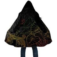 Aloha Hawaii Kalo Cloak Reggae Taro Polynesian Pattern LT14 Unisex Black - Polynesian Pride