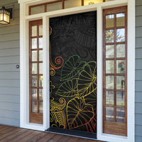 Aloha Hawaii Kalo Door Cover Reggae Taro Polynesian Pattern LT14 - Polynesian Pride