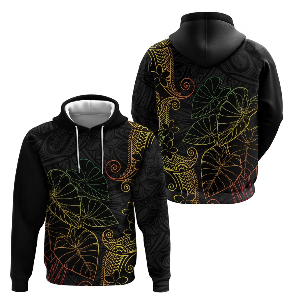 Aloha Hawaii Kalo Hoodie Reggae Taro Polynesian Pattern - Polynesian Pride