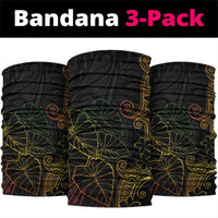 Aloha Hawaii Kalo Neck Gaiter Reggae Taro Polynesian Pattern LT14 package One Size: 25*50cm Black - Polynesian Pride