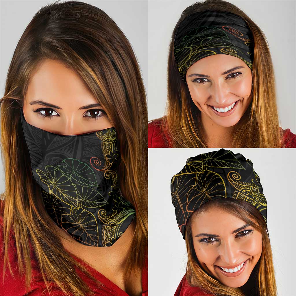 Aloha Hawaii Kalo Neck Gaiter Reggae Taro Polynesian Pattern LT14 - Polynesian Pride