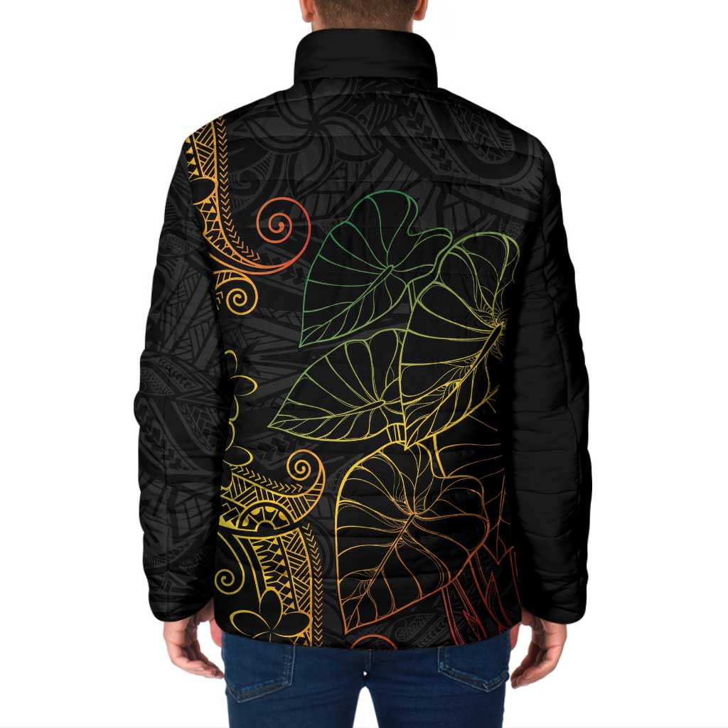 Aloha Hawaii Kalo Padded Jacket Reggae Taro Polynesian Pattern LT14 - Polynesian Pride