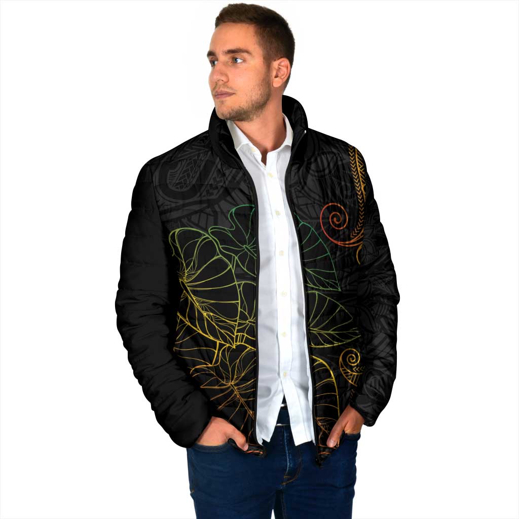Aloha Hawaii Kalo Padded Jacket Reggae Taro Polynesian Pattern LT14 - Polynesian Pride