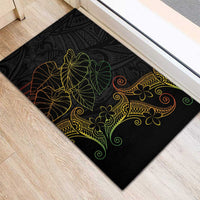 Aloha Hawaii Kalo Rubber Doormat Reggae Taro Polynesian Pattern LT14 - Polynesian Pride