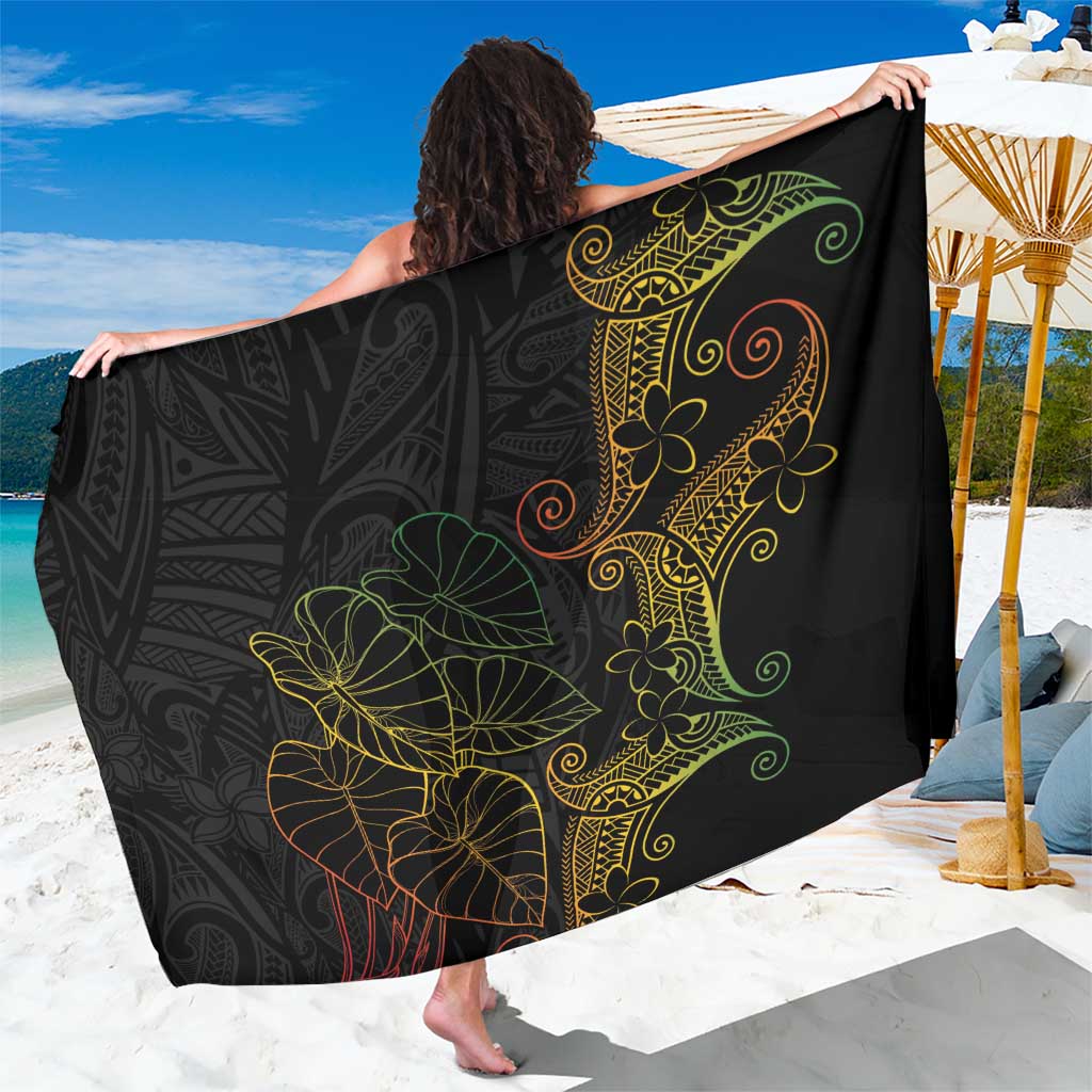 Aloha Hawaii Kalo Sarong Reggae Taro Polynesian Pattern - Polynesian Pride