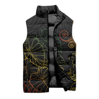Aloha Hawaii Kalo Sleeveless Puffer Jacket Reggae Taro Polynesian Pattern LT14 - Polynesian Pride