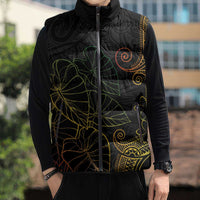 Aloha Hawaii Kalo Sleeveless Puffer Jacket Reggae Taro Polynesian Pattern LT14 - Polynesian Pride