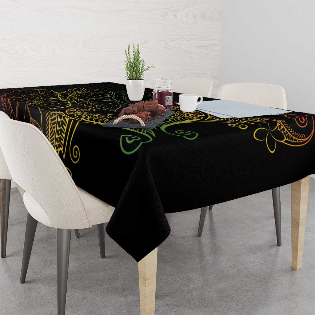 Aloha Hawaii Kalo Tablecloth Reggae Taro Polynesian Pattern LT14 - Polynesian Pride