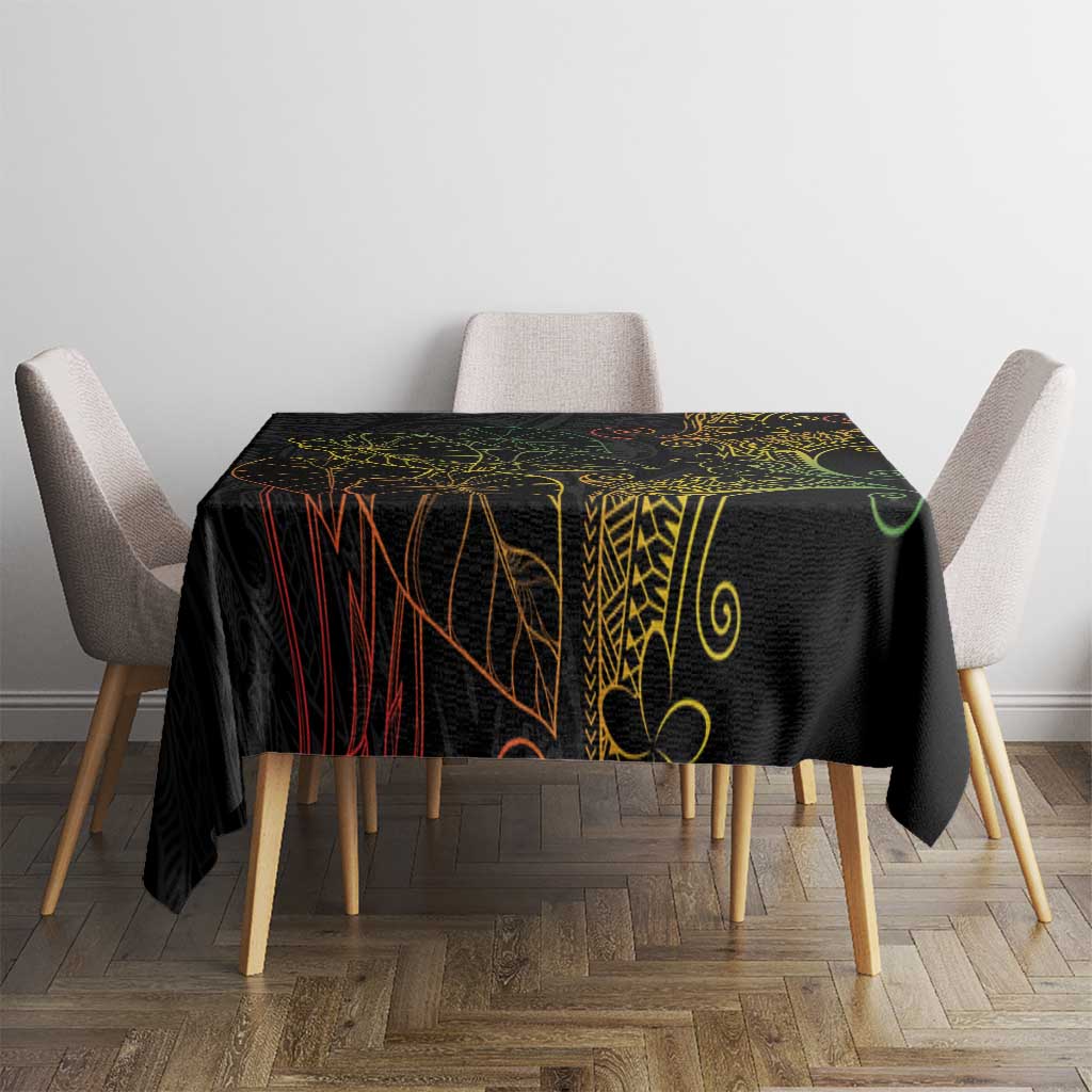 Aloha Hawaii Kalo Tablecloth Reggae Taro Polynesian Pattern LT14 - Polynesian Pride