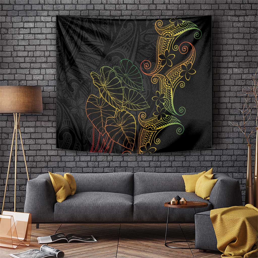 Aloha Hawaii Kalo Tapestry Reggae Taro Polynesian Pattern - Polynesian Pride