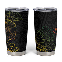 Aloha Hawaii Kalo Tumbler Cup Reggae Taro Polynesian Pattern - Polynesian Pride