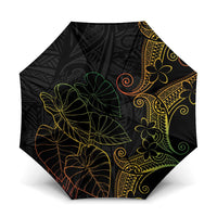 Aloha Hawaii Kalo Umbrella Reggae Taro Polynesian Pattern - Polynesian Pride