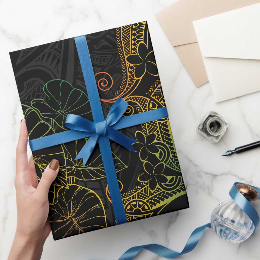Aloha Hawaii Kalo Wrapping Paper Reggae Taro Polynesian Pattern LT14 - Polynesian Pride