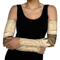 Tonga Skink Kava Bowl Arm Sleeves Vintage Tongan Ngatu Pattern LT14 - Polynesian Pride
