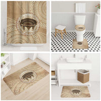 Tonga Skink Kava Bowl Bathroom Set Vintage Tongan Ngatu Pattern LT14 - Polynesian Pride