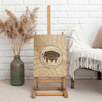 Tonga Skink Kava Bowl Canvas Wall Art Vintage Tongan Ngatu Pattern LT14 - Polynesian Pride