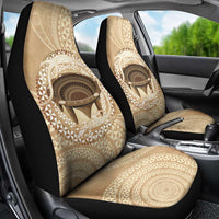 Tonga Skink Kava Bowl Car Seat Cover Vintage Tongan Ngatu Pattern LT14 - Polynesian Pride