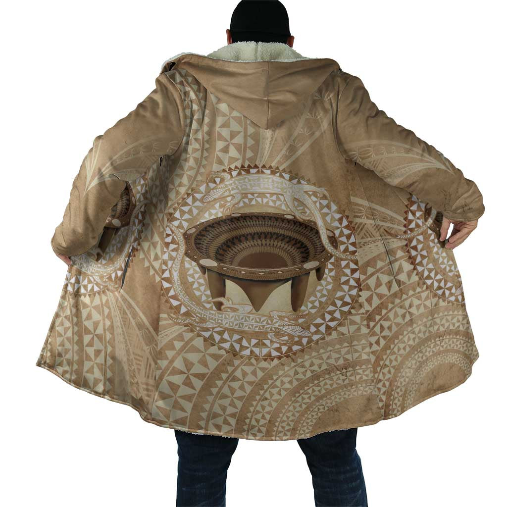 Tonga Skink Kava Bowl Cloak Vintage Tongan Ngatu Pattern LT14 - Polynesian Pride
