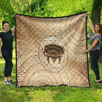 Tonga Skink Kava Bowl Quilt Vintage Tongan Ngatu Pattern LT14 - Polynesian Pride