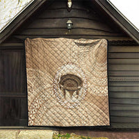 Tonga Skink Kava Bowl Quilt Vintage Tongan Ngatu Pattern LT14 - Polynesian Pride