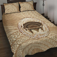 Tonga Skink Kava Bowl Quilt Bed Set Vintage Tongan Ngatu Pattern LT14 Brown - Polynesian Pride