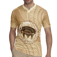 Tonga Skink Kava Bowl Rugby Jersey Vintage Tongan Ngatu Pattern LT14 - Polynesian Pride