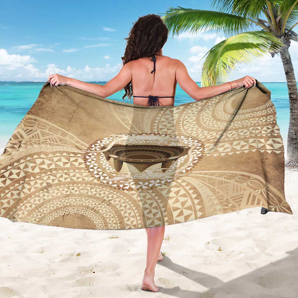 Tonga Skink Kava Bowl Sarong Vintage Tongan Ngatu Pattern LT14 - Polynesian Pride