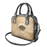 Tonga Skink Kava Bowl Shoulder Handbag Vintage Tongan Ngatu Pattern LT14 - Polynesian Pride