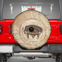 Tonga Skink Kava Bowl Spare Tire Cover Vintage Tongan Ngatu Pattern LT14 - Polynesian Pride
