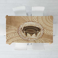 Tonga Skink Kava Bowl Tablecloth Vintage Tongan Ngatu Pattern LT14 Brown - Polynesian Pride