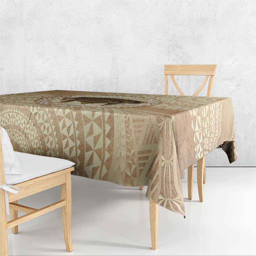 Tonga Skink Kava Bowl Tablecloth Vintage Tongan Ngatu Pattern LT14 - Polynesian Pride