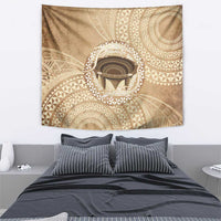 Tonga Skink Kava Bowl Tapestry Vintage Tongan Ngatu Pattern LT14 - Polynesian Pride