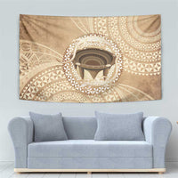 Tonga Skink Kava Bowl Tapestry Vintage Tongan Ngatu Pattern LT14 - Polynesian Pride