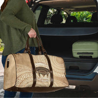 Tonga Skink Kava Bowl Travel Bag Vintage Tongan Ngatu Pattern