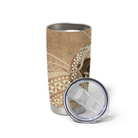 Tonga Skink Kava Bowl Tumbler Cup Vintage Tongan Ngatu Pattern LT14 - Polynesian Pride