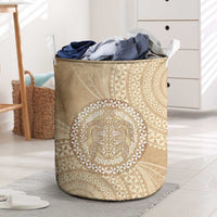 Tonga Ngatu Turtle Laundry Basket Vintage Tongan Tapa Cloth