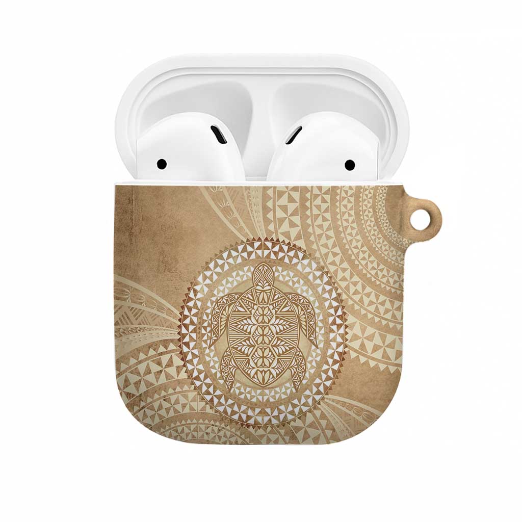 Tonga Ngatu Turtle AirPods Case Vintage Tongan Tapa Cloth