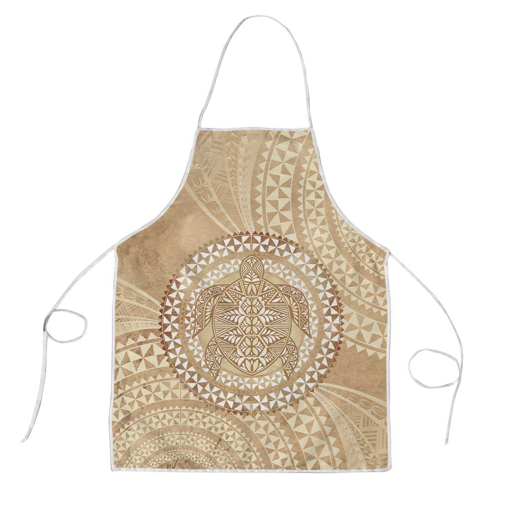 Tonga Ngatu Turtle Apron Vintage Tongan Tapa Cloth LT14 Brown - Polynesian Pride