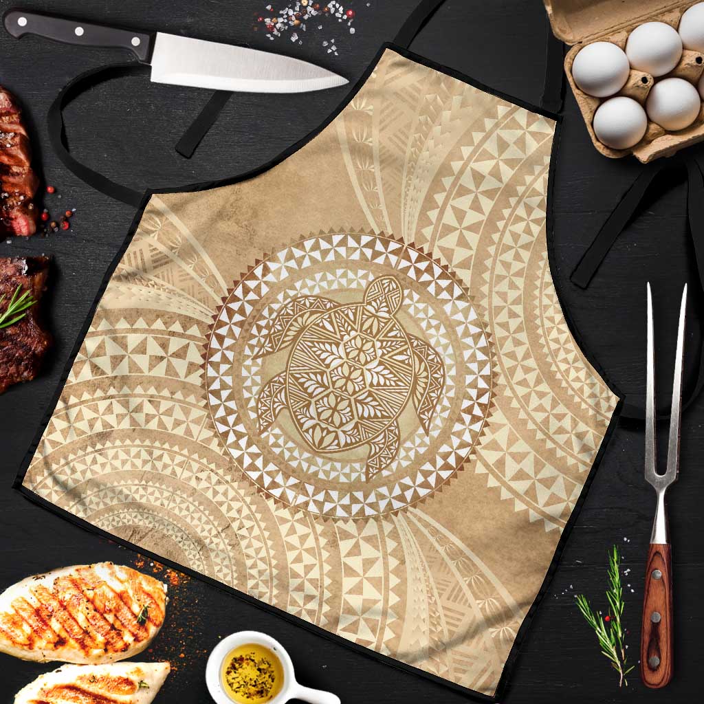 Tonga Ngatu Turtle Apron Vintage Tongan Tapa Cloth LT14 Brown - Polynesian Pride