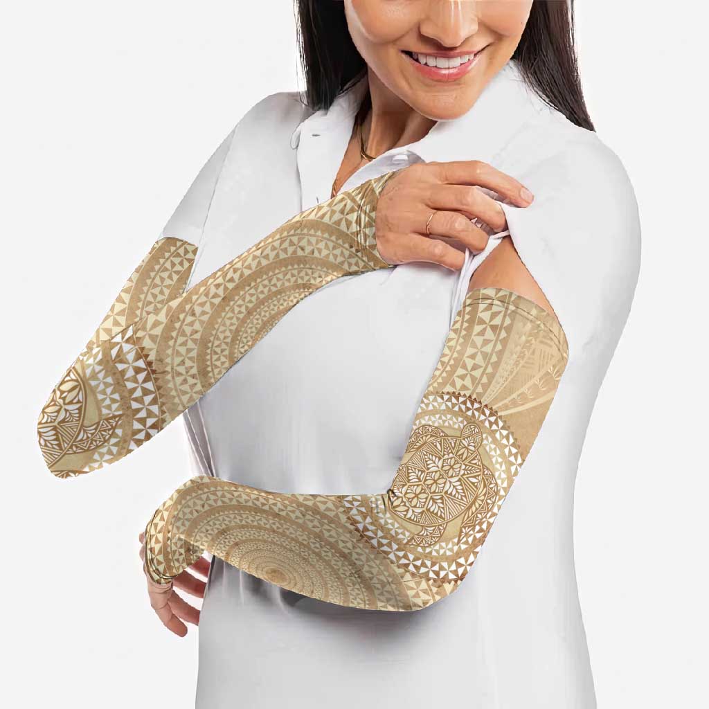 Tonga Ngatu Turtle Arm Sleeves Vintage Tongan Tapa Cloth