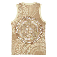 Tonga Ngatu Turtle Basketball Jersey Vintage Tongan Tapa Cloth LT14 - Polynesian Pride