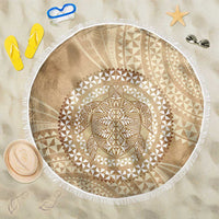 Tonga Ngatu Turtle Beach Blanket Vintage Tongan Tapa Cloth LT14 One Size 150cm Brown - Polynesian Pride