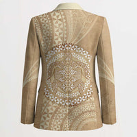 Tonga Ngatu Turtle Blazer Vintage Tongan Tapa Cloth LT14 - Polynesian Pride