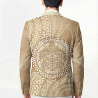 Tonga Ngatu Turtle Blazer Vintage Tongan Tapa Cloth LT14 - Polynesian Pride