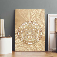 Tonga Ngatu Turtle Canvas Wall Art Vintage Tongan Tapa Cloth LT14 - Polynesian Pride