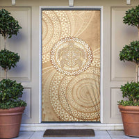 Tonga Ngatu Turtle Door Cover Vintage Tongan Tapa Cloth LT14 Brown - Polynesian Pride